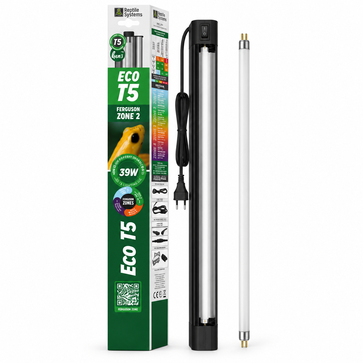 Kit UVB Reptile Systems ECO T5 Gen 3 de 39 W pour reptiles de Ferguson Zone 2