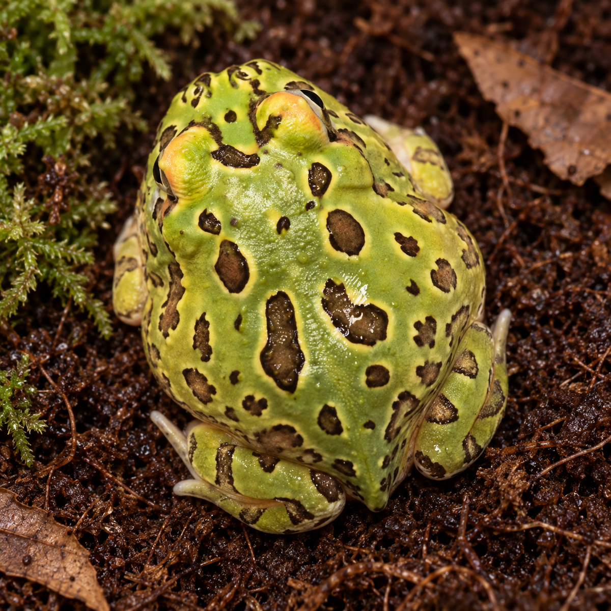 Grenouille Pac-Man verte – Ceratophrys cranwelli