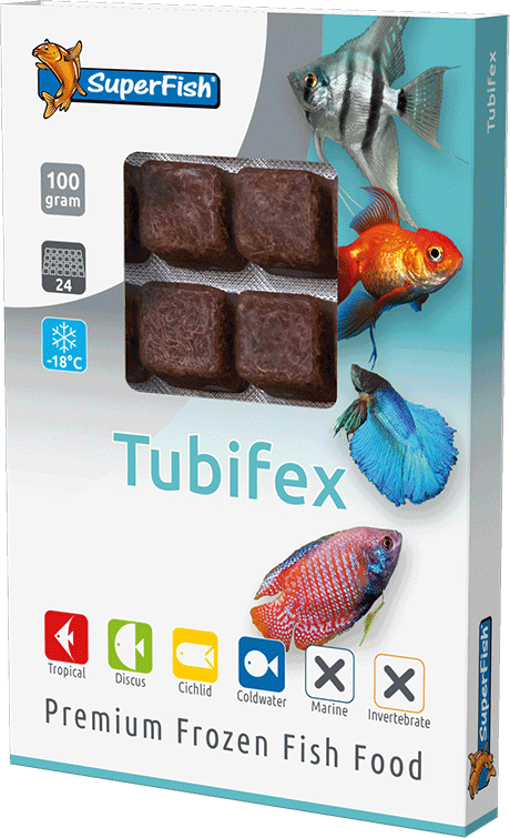 Nourriture Congelée Tubifex SuperFish