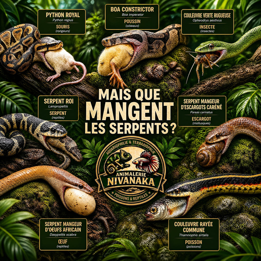 Est-ce que les serpents mangent uniquement des rongeurs ?