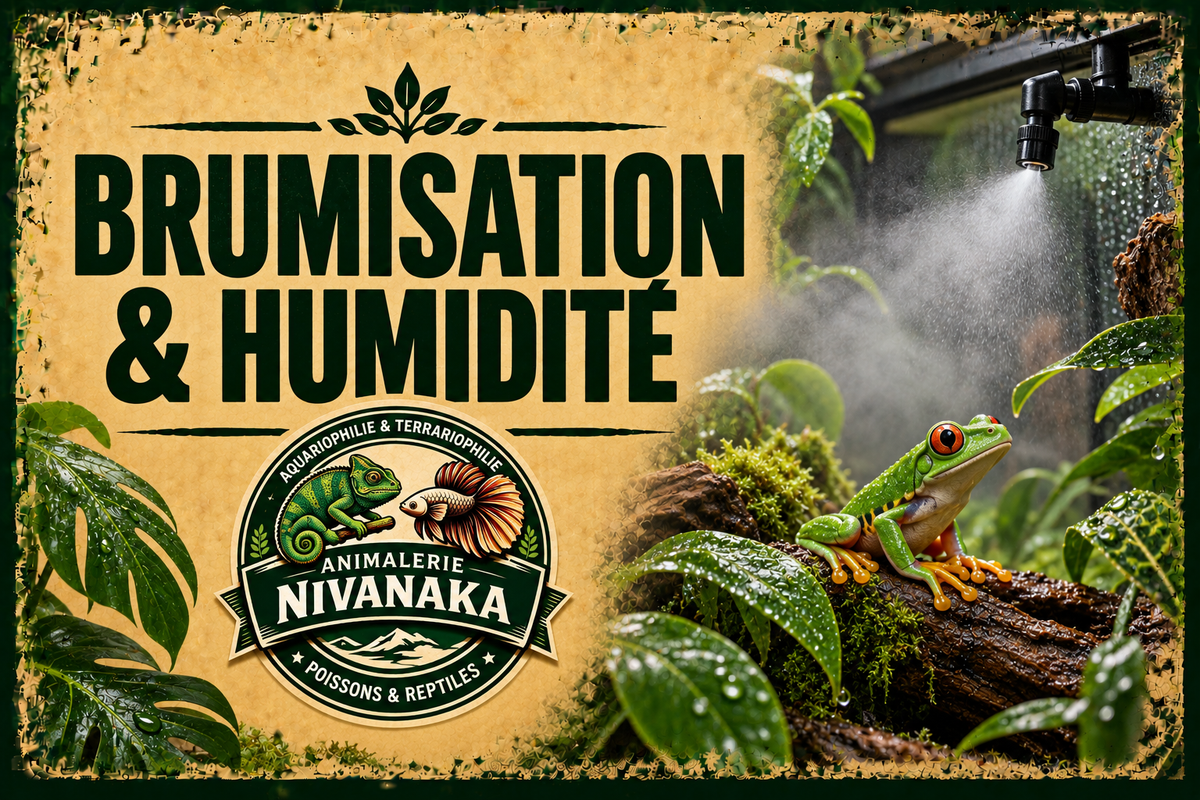 Brumisation et humidité pour terrarium - Nivanaka