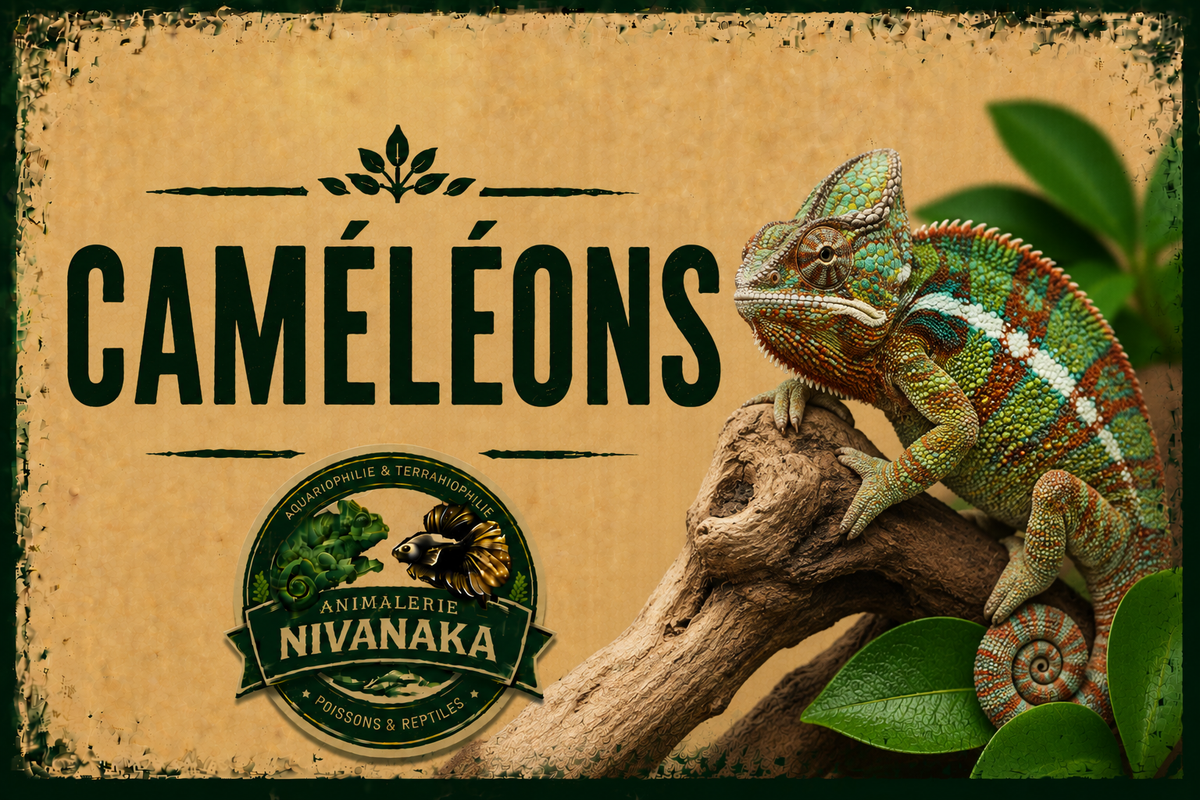 Caméléons et différentes espèces de caméléons - Nivanaka