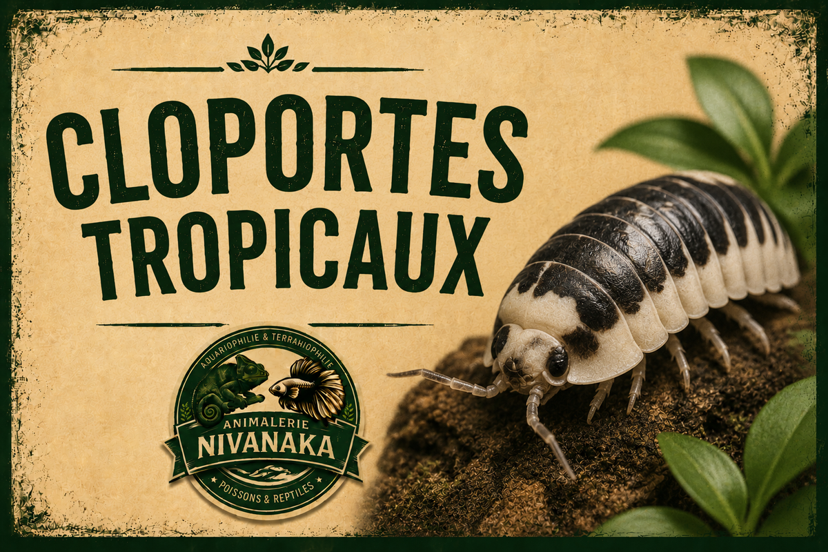Cloportes tropicaux pour terrarium bioactif - détritivores et microfaune - Nivanaka