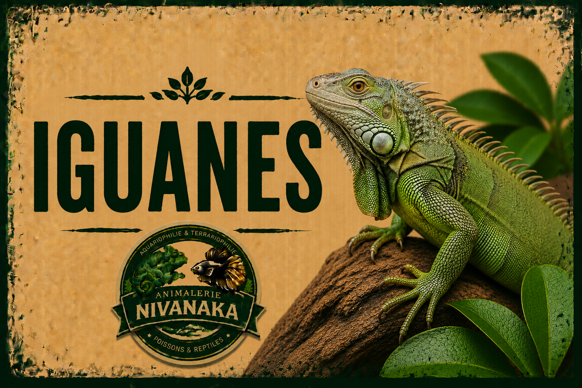 Iguanes de différentes espèces disponibles chez Nivanaka - reptiles et terrariophilie