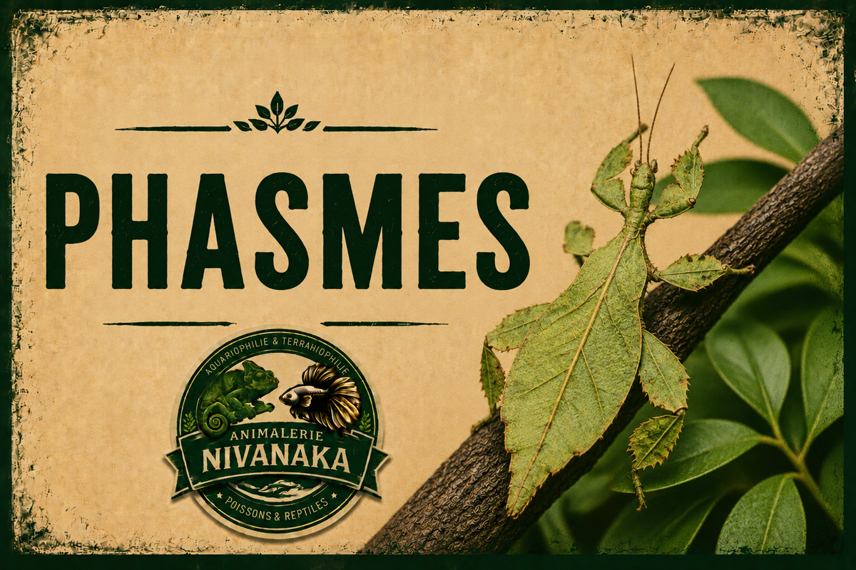 Phasmes de différentes espèces disponibles chez Nivanaka - insectes et terrariophilie
