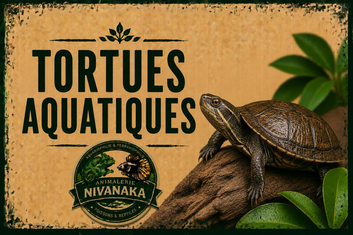 Tortues aquatiques de différentes espèces disponibles chez Nivanaka - aquaterrariophilie
