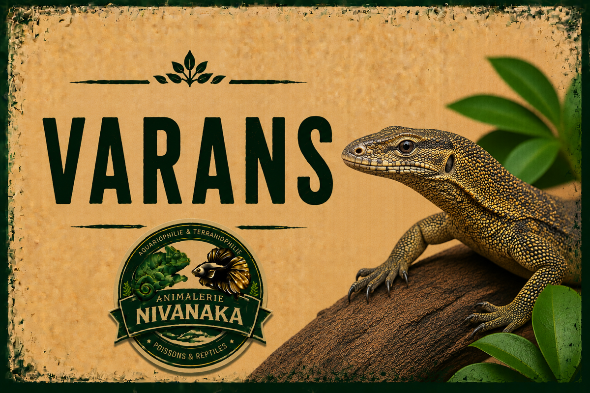 Varans de différentes espèces disponibles chez Nivanaka - reptiles et terrariophilie