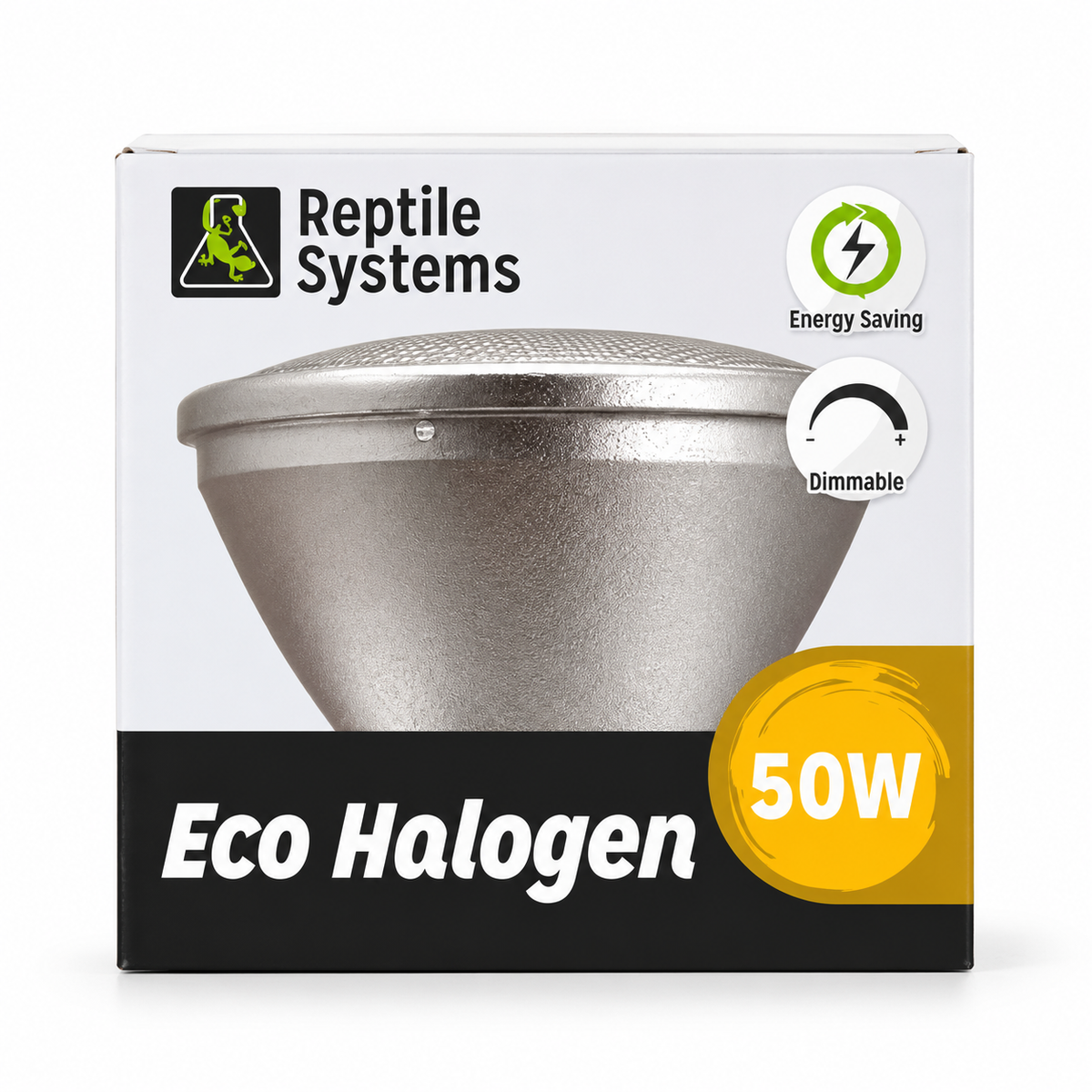 Ampoule chauffante Eco Halogen Reptile Systems dans son emballage pour terrarium