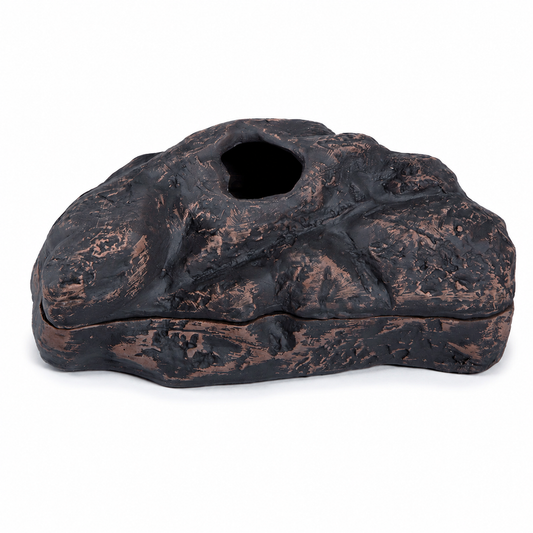 Cachette rocheuse brune Repto Deco Shelter taille S pour reptiles et aménagement de terrarium