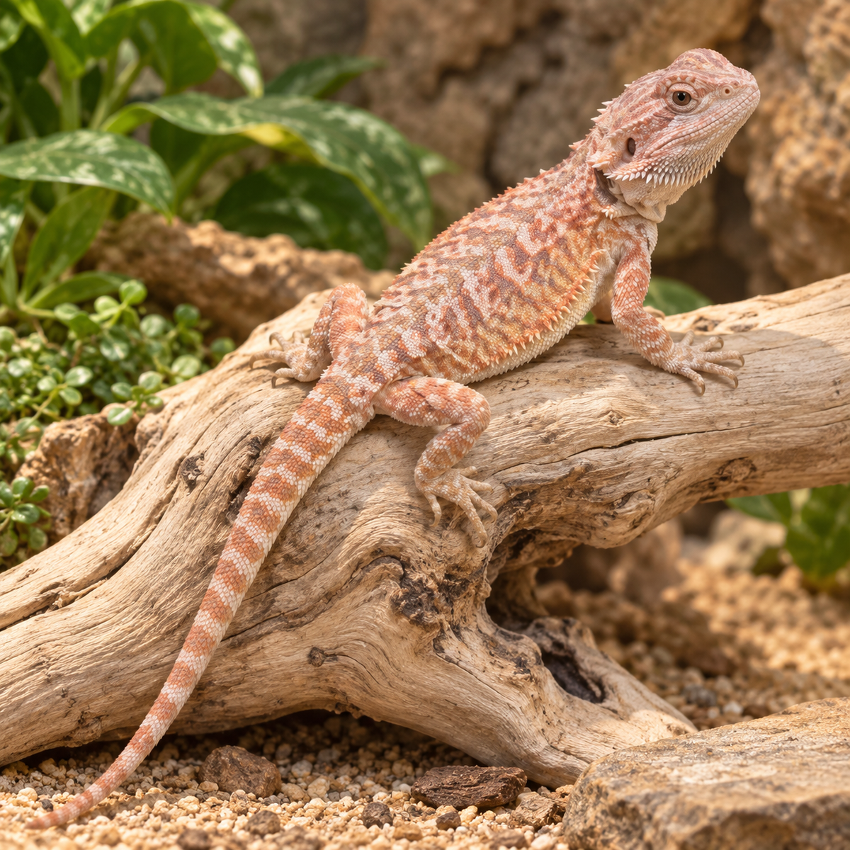 Pogona vitticeps femelle Hypo Blood – Dragon barbu