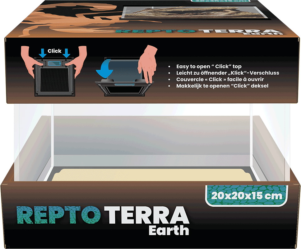 Terrarium Repto Terra Earth 20x20x15 cm